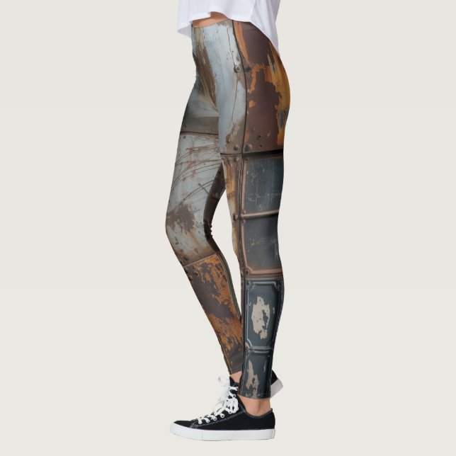 Rostiga Grunge Metal Leggings (Vänster)