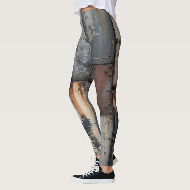 Rostiga Grunge Metal Leggings (Vänster)