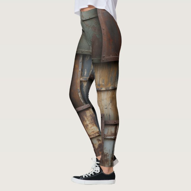 Rostiga Grunge Metal Leggings (Vänster)