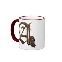 Rostiga riddare märka med sina initialer A