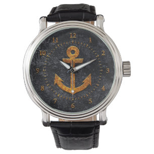 Rostigt ankra armbandsur