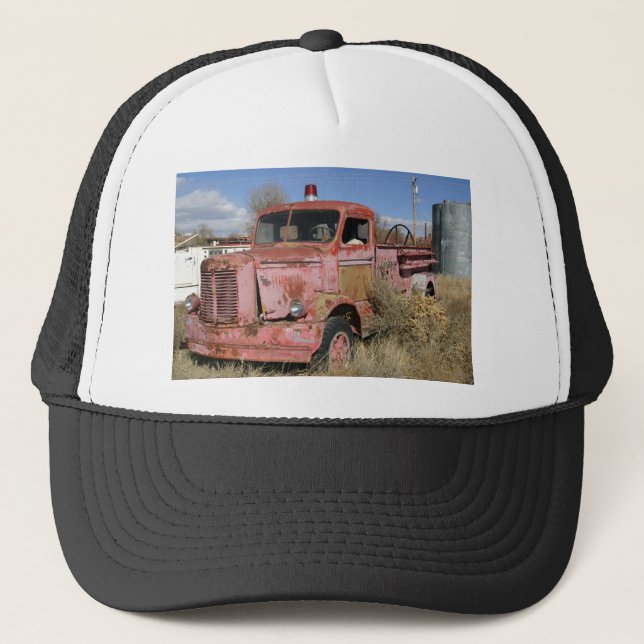 Rostigt avfyra lastbilen truckerkeps (Framsida)