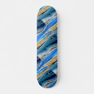 rostigt blå drivbrädor Thunder_Cove Old School Skateboard Bräda 21,6 Cm