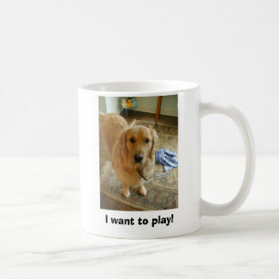 Rostigt den guld- retrieveren kaffemugg