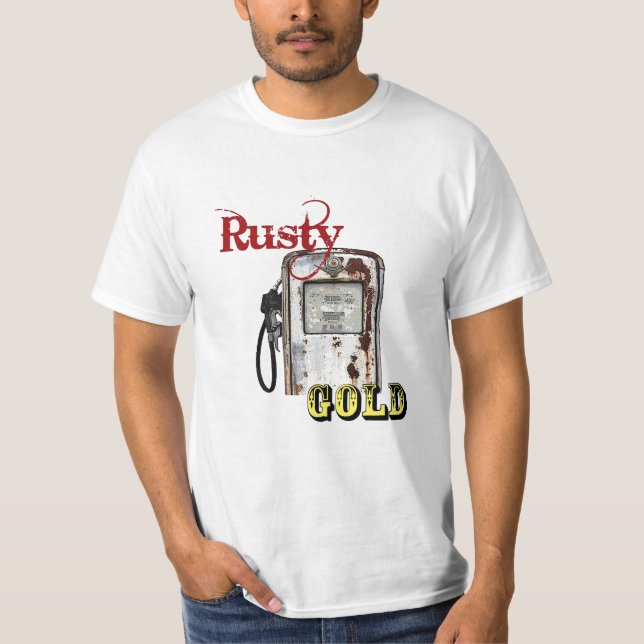 Rostigt guld tee shirt (Framsida)