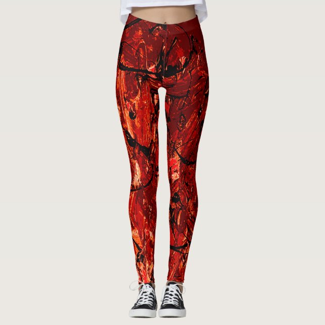 Rostigt kaos leggings (Framsida)