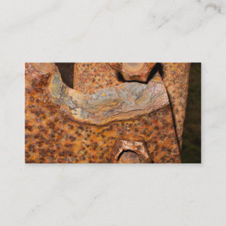 Rostigt kasta i sig och skruvar visitkortar visitkort