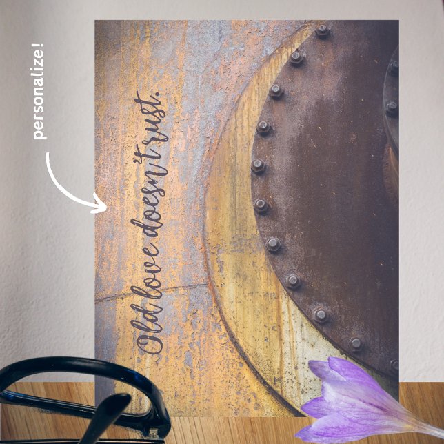 Rostigt metallföremål vykort (Skapare uppladdad)