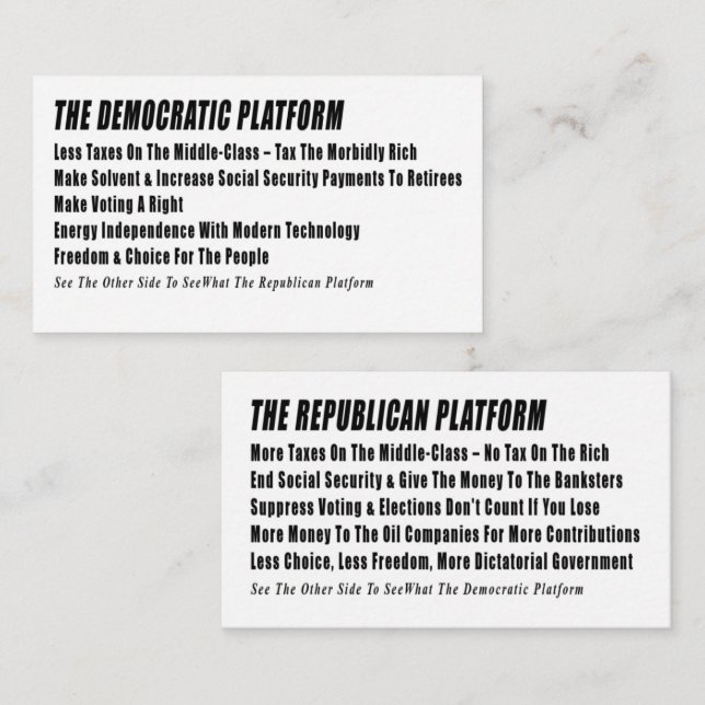 Röstinformationskort Tilläggskort (Fram/baksida)