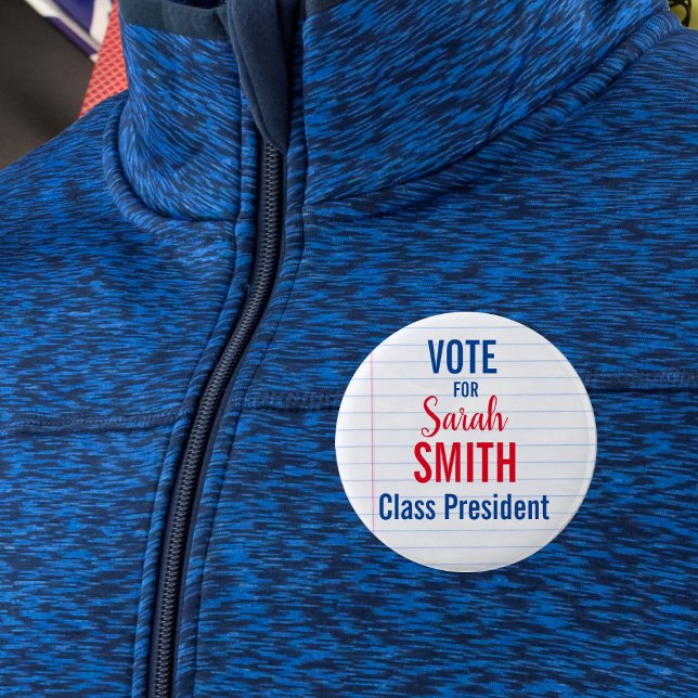 Röstknappar i Student-rådet | Red White Knapp (Skapare uppladdad)