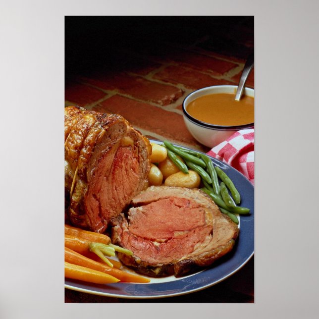 Rostkött med morötter poster (Framsidan)