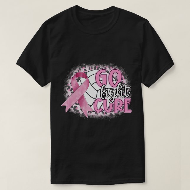 Röstkula på bröstcancer Pink Ribbon Go Fig T Shirt (Design framsida)