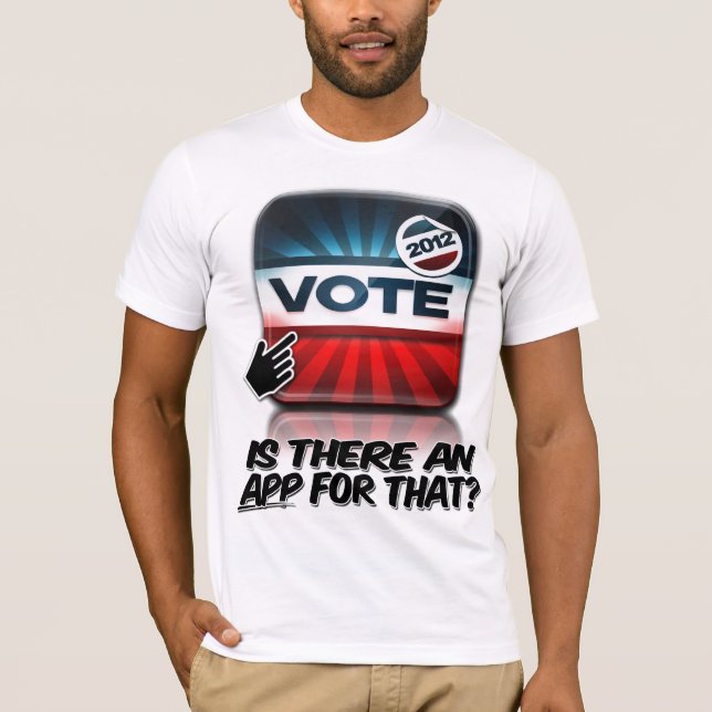 Röstning App Tee Shirt (Framsida)