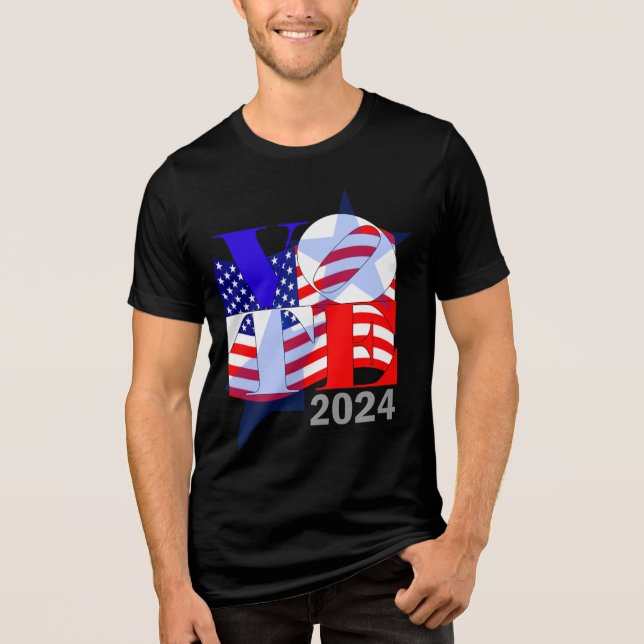 röstning är en handling av kärlek t shirt (Framsida)