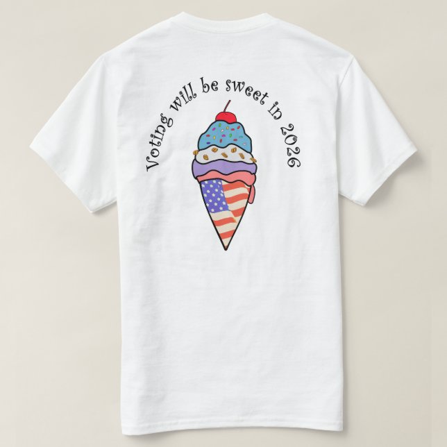 Röstning är så läckert  t shirt (Design baksida)