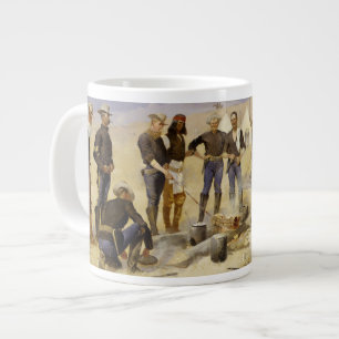 Rostning av julnötkött i ett Cavalry-läger Jumbo Mugg