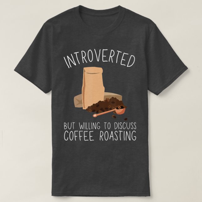 Rostning av kaffe och kafferostning Barista 3 T Shirt (Design framsida)