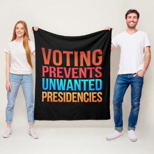 Röstning Förhindrar Oönskade Presidentval  Fleecefilt