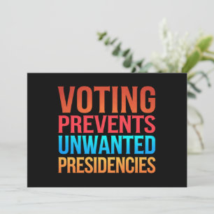 Röstning Förhindrar Oönskade Presidentval Inbjudningar