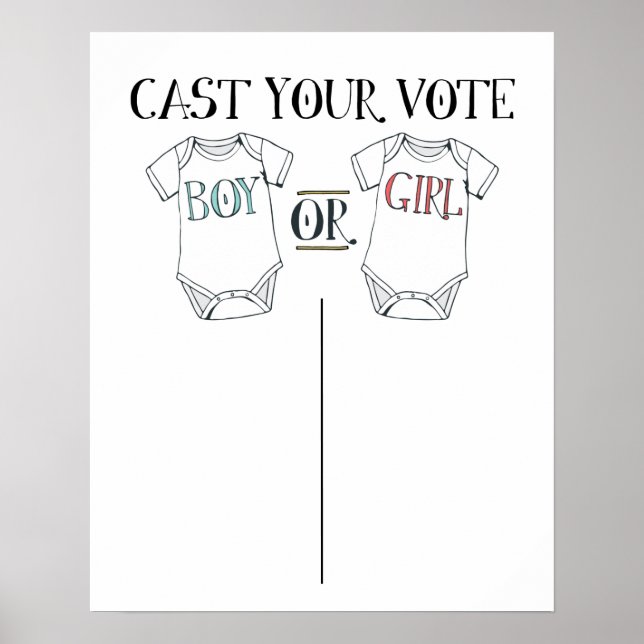 Röstning i Baby om Cute Gender Poster (Framsidan)