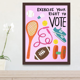 RÖSTNING Utöva er Höger att rösta Rosa vid val Poster