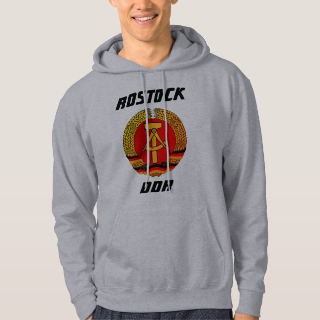 Rostock, DDR, Rostock, Socialistgruppen Öster Tysk Hoodie (Framsida)