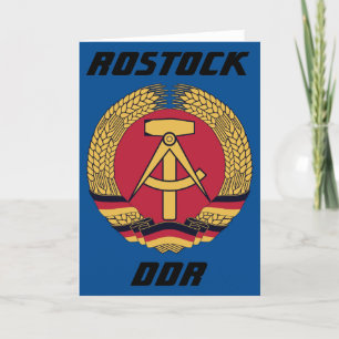 Rostock, DDR, Rostock, Socialistgruppen Öster Tysk Tack Kort