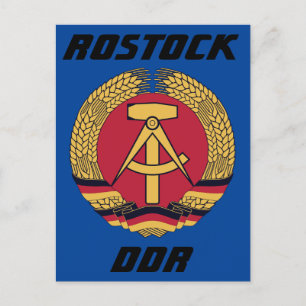 Rostock, DDR, Rostock, Socialistgruppen Öster Tysk Vykort