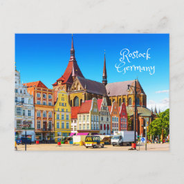 Rostock, Tyskland historiskt Byggnad-vy Vykort