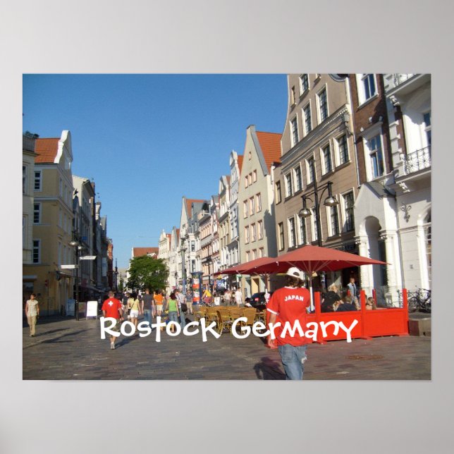 Rostock Tyskland Poster (Framsidan)