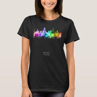 Rostock Tyskland Skyline Skyscrapers T Shirt