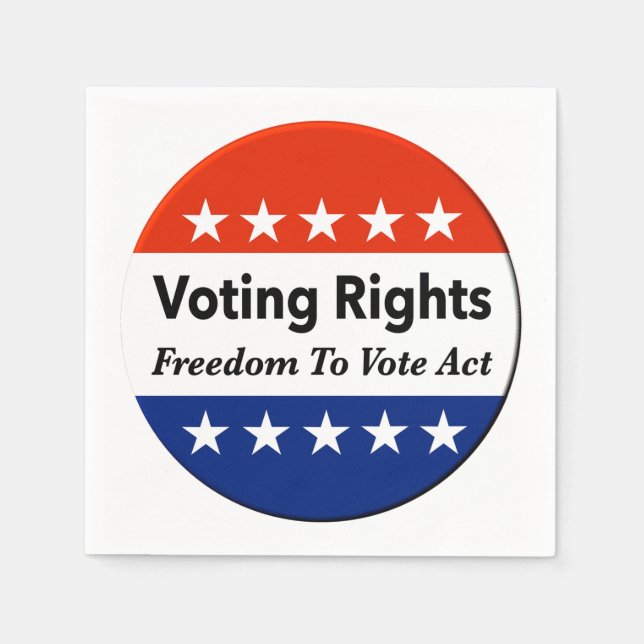 Rösträtt för Höger Rösträtt Pappersservett (Framsidan)