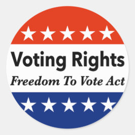 Rösträtt för Höger Rösträtt Runt Klistermärke