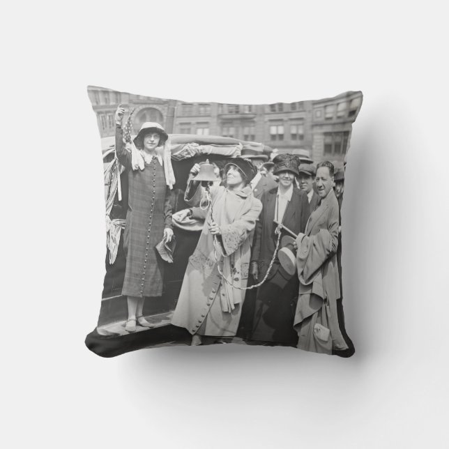 Rösträttskvinna Rosalie Jones 1924 Kudde (Framsida)