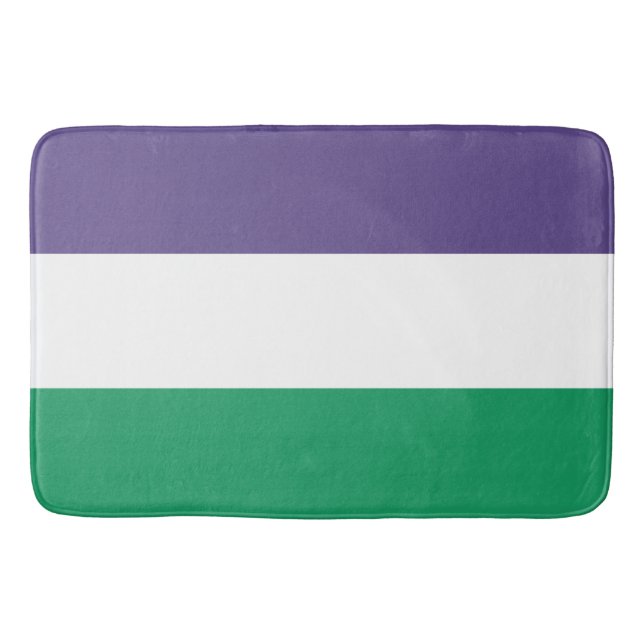 Rösträttskvinnornas flagga badrumsmatta (Framsidan)