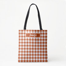 Roströd Plaid Gingham Personlig