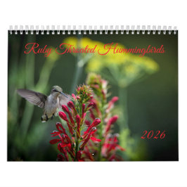 Roströda Kolibris Kalender