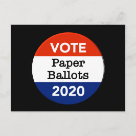 Röstsedlar 2020 års presidentval vykort