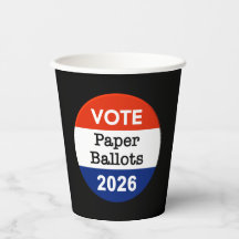Röstsedlar 2026 Mid-term Val Pappersmugg