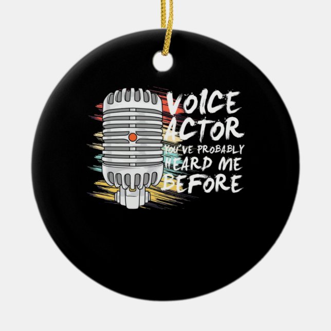 Röstskådespelare före julgransprydnad keramik (Framsidan)