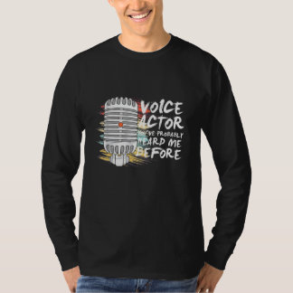 Röstskådespelare före t shirt