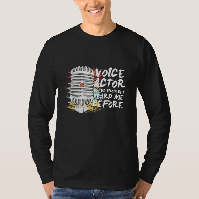 Röstskådespelare före t shirt (Framsida)