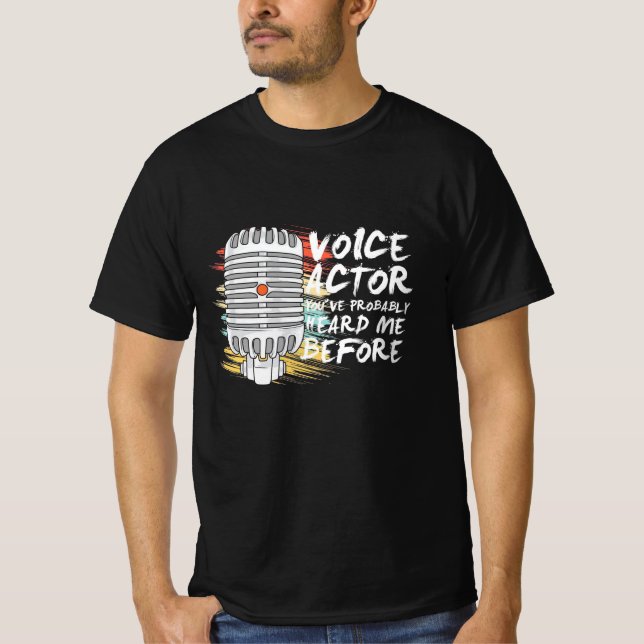 Röstskådespelare före t shirt (Framsida)