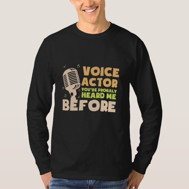 Röstskådespelare T Shirt (Framsida)