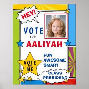 Röstskola i Tecknad Bok Stil i den dynamiska Teckn Poster