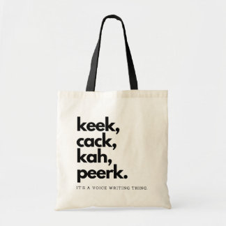 Röstskrivande tote Bag Tygkasse