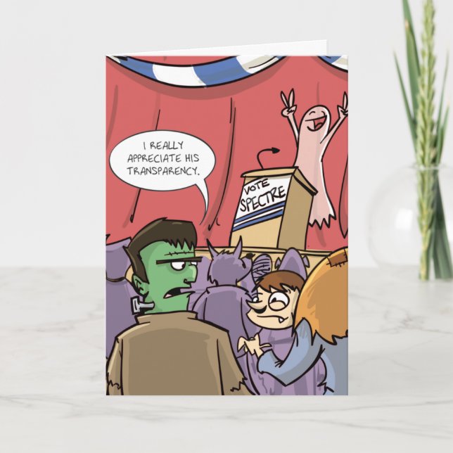 Röstspecifikation | Politisk Halloween Kort (Framsida)