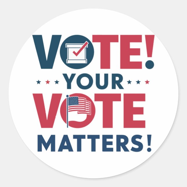 Röststiftare Runt Klistermärke (Framsida)