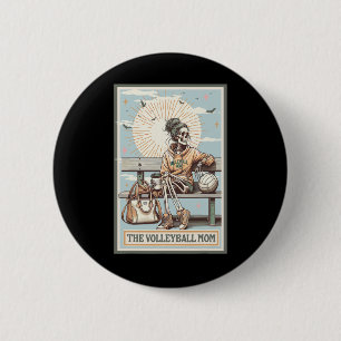 Röststiftet Mamma Skeleton Tarot Card-speldag Knapp