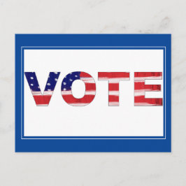 Rösttext i Flagga Blue Vykort